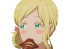 carol olston tomo chan est une fille anime manga waifu yeux verts blonde
