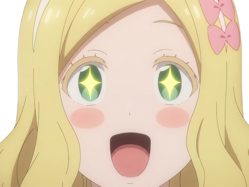 Sticker carol olston tomo chan est une fille anime manga waifu yeux verts blonde par Dark-63
