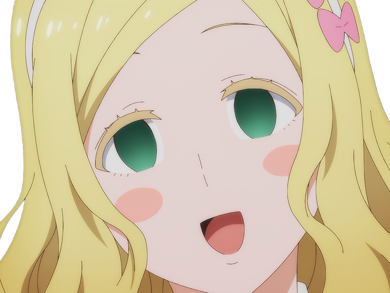 Sticker carol olston tomo chan est une fille anime manga waifu yeux verts blonde par Dark-63