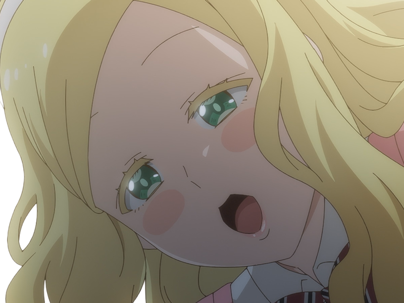 Sticker carol olston tomo chan est une fille anime manga waifu yeux verts blonde par Dark-63