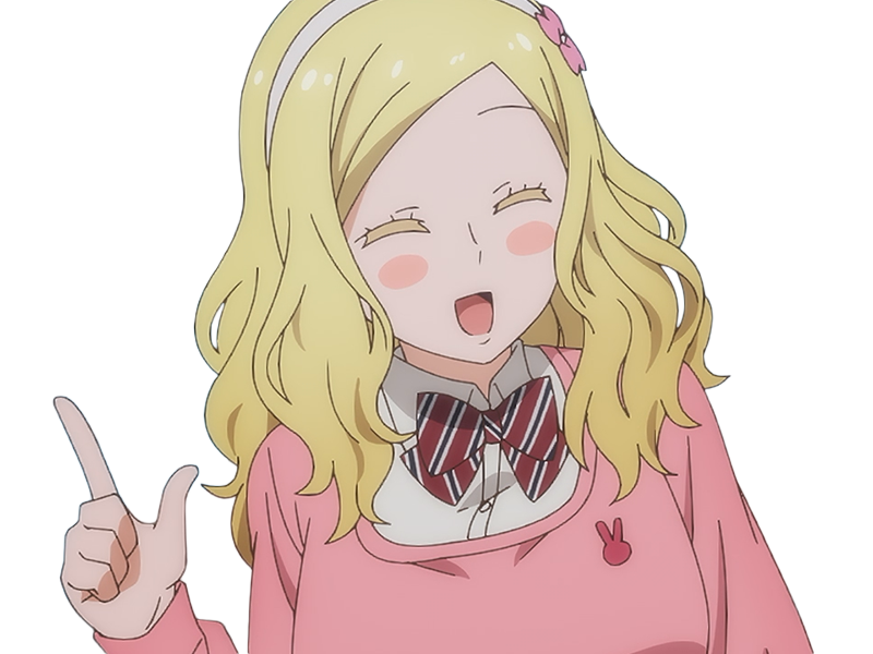 Sticker carol olston tomo chan est une fille anime manga waifu yeux verts blonde par Dark-63