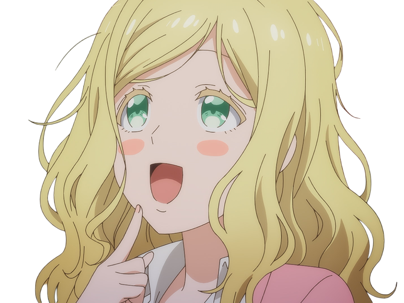 Sticker carol olston tomo chan est une fille anime manga waifu yeux verts blonde par Dark-63