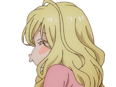 Sticker carol olston tomo chan est une fille anime manga waifu yeux verts blonde par Dark-63