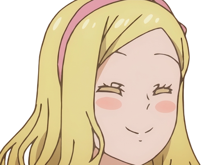 Sticker carol olston tomo chan est une fille anime manga waifu yeux verts blonde par Dark-63