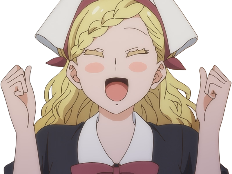 Sticker carol olston tomo chan est une fille anime manga waifu yeux verts blonde par Dark-63