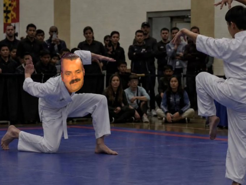 Sticker risitas judo karate kata croix gammee judoka par Manu_Macaron