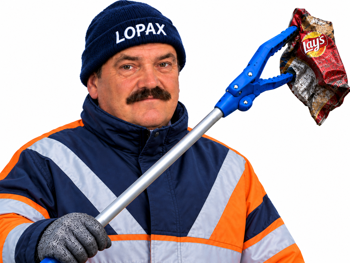 lopax cantonnier eboueur pince dechet poubelle fonctionnaire ouvrier chips mairie commune rsa aah ville planque