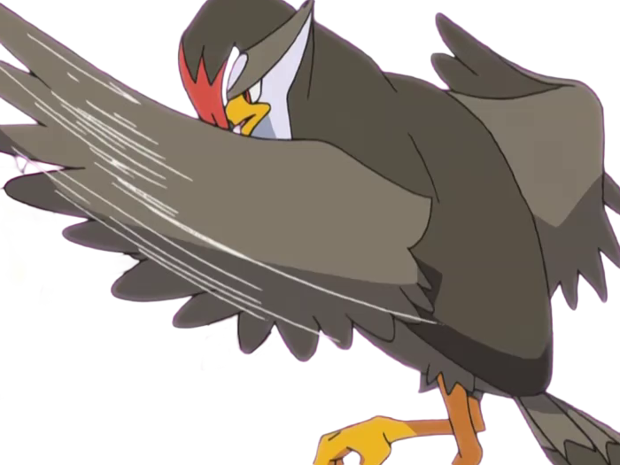 etouraptor staraptor mukuhawk pokemon pkm jeu anime type normal vol 4g sinnoh rapace