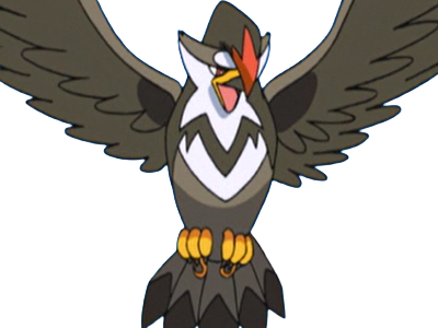 etouraptor staraptor mukuhawk pokemon pkm jeu anime type normal vol 4g sinnoh rapace