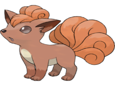 Sticker goupix vulpix rukon pokemon pkm jeu anime type feu kanto 1g renard kyubi par Avaltout