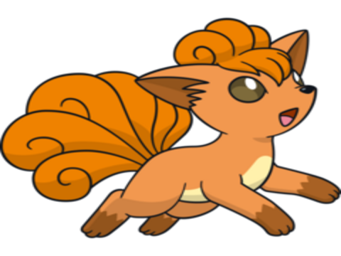 Sticker goupix vulpix rukon pokemon pkm jeu anime type feu kanto 1g renard kyubi par Avaltout