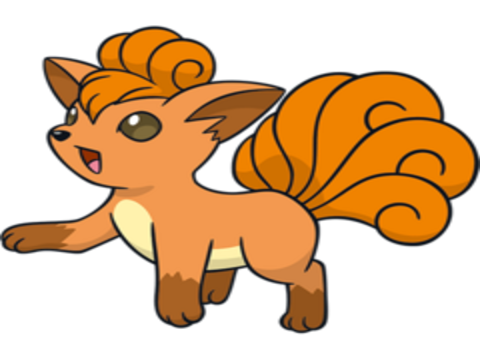 Sticker goupix vulpix rukon pokemon pkm jeu anime type feu kanto 1g renard kyubi par Avaltout