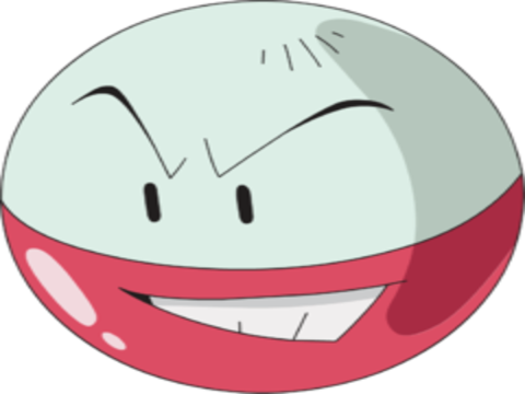 pokemon pkm jeu anime type electrik electrode marumine kanto 1g bombe pokeball