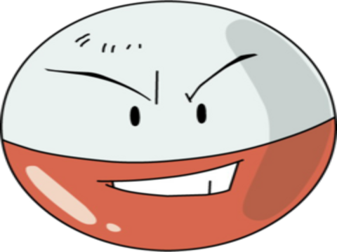 pokemon pkm jeu anime type electrik electrode marumine kanto 1g bombe pokeball