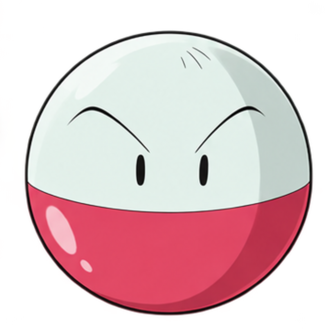 pokemon pkm jeu anime type electrik electrode marumine kanto 1g bombe pokeball