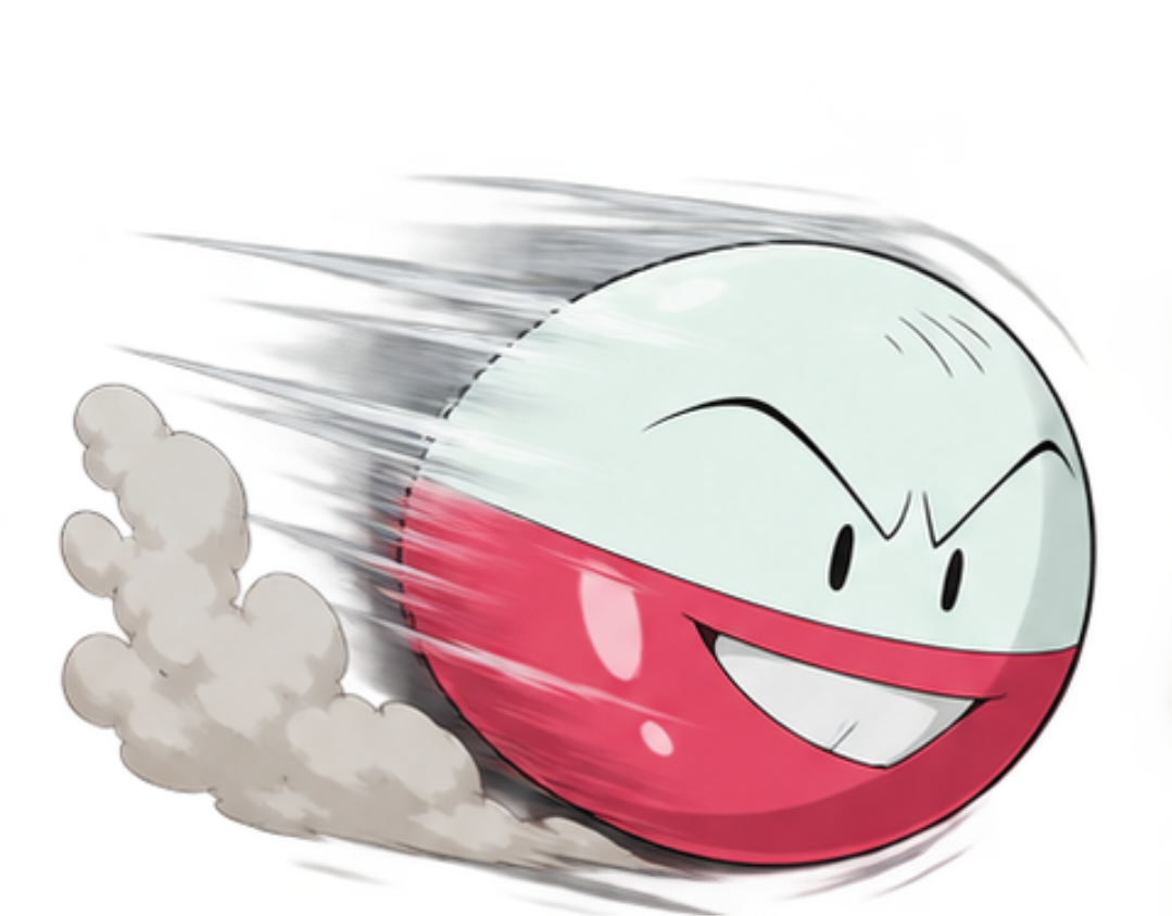 pokemon pkm jeu anime type electrik electrode marumine kanto 1g bombe pokeball