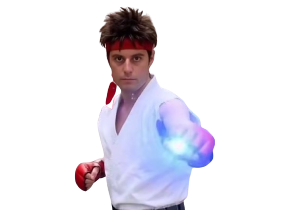 Sticker street fighter attal gabriel ryu par ToocoCla