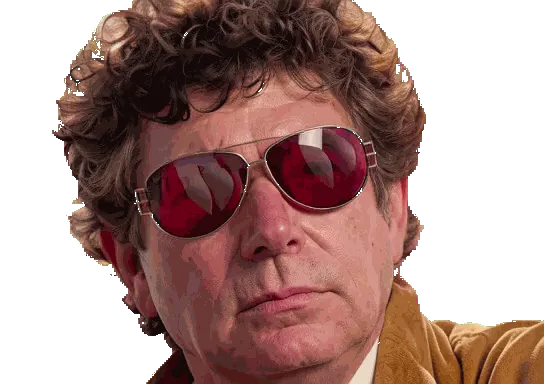 Sticker jesus quintero lunette bg beau drague boobs seins decollete poutine serieux regarde observe gif par DosDeZelda