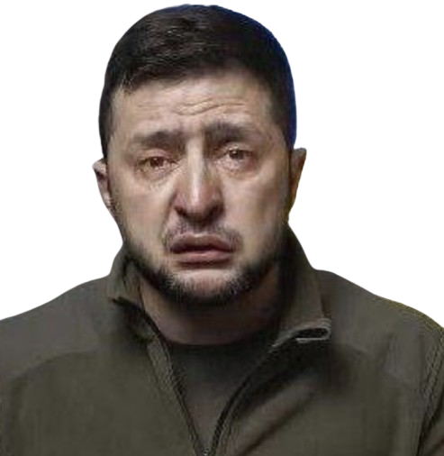 Sticker zelensky pleure poutine ukraine guerre russie otan par rsanal