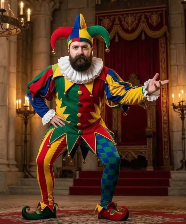 Sticker geoffrey gregoire cuck gauchiste gauche soja bouffon joyeux barbu par Federline