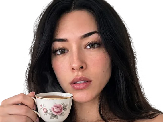 Sticker daisy coreenne belle charme regard badass tasse luu asiatique par Tromperie