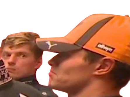 Sticker f1 formula one un une lando norris max verstappen enerve chokbar limit piste madrid par AlgorithmeM6U