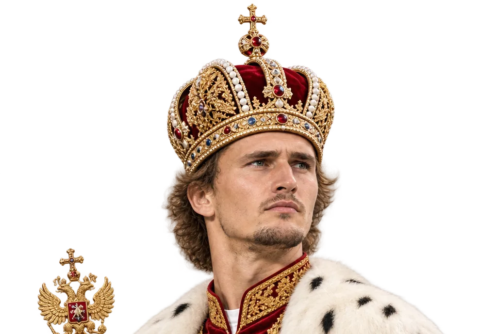 Sticker zverev tennis empereur cesar ave par vanderkeuken