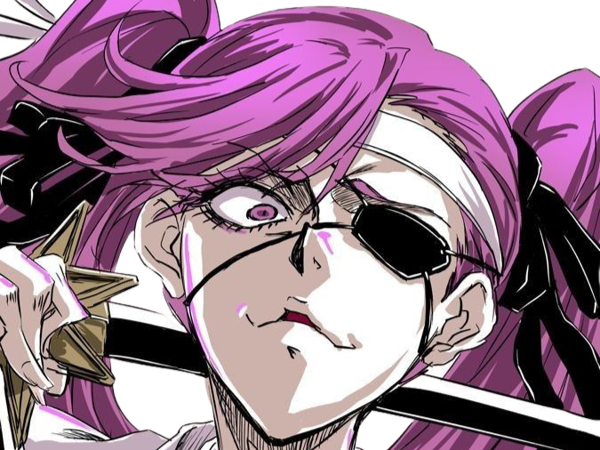 Sticker furofushi saito bleach cheveux rose bandeau couettes fic bloop par Bl0op