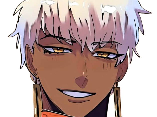 Sticker chika shihouin bleach cheveux blanc yeux jaune ambre boucles oreilles or fic bloop par Bl0op