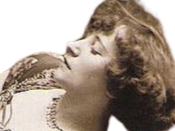 Sticker sidonie gabrielle colette autrice ecrivaine francaise cahiers fleurs fleuriste railroad florale totale fic bloop par Bl0op