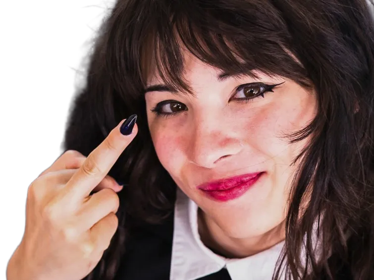 Sticker cailey katts cute 10 beautiful magnifique jolie belle mignonne fuck you doigt honneur par LeGollumFullDep