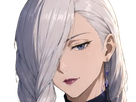mei jujutsu kaisen jjk cheveux blanc yeux violet tresse ade adelaide vizard fic bloop