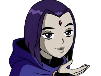 Sticker raven teen titans violet pourpre dc comics demi demone trichoporphyree indigo par PubliusOvidius