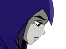 raven teen titans violet pourpre dc comics demi demone trichoporphyree indigo capuche