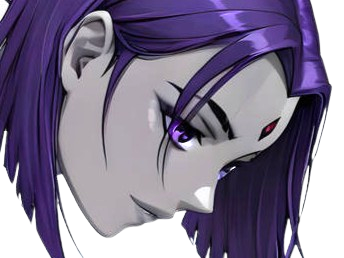 Sticker raven teen titans violet pourpre dc comics demi demone trichoporphyree indigo par PubliusOvidius