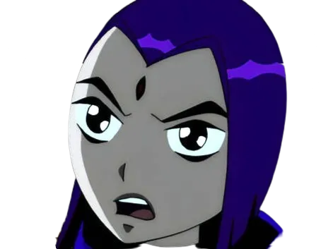 Sticker raven teen titans violet pourpre dc comics demi demone trichoporphyree indigo par PubliusOvidius