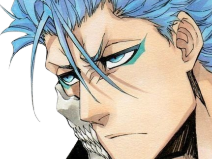 Sticker grimmjow jaegerjacquez bleach cheveux yeux bleu arrancar grimm jager masque fic bloop par Bl0op
