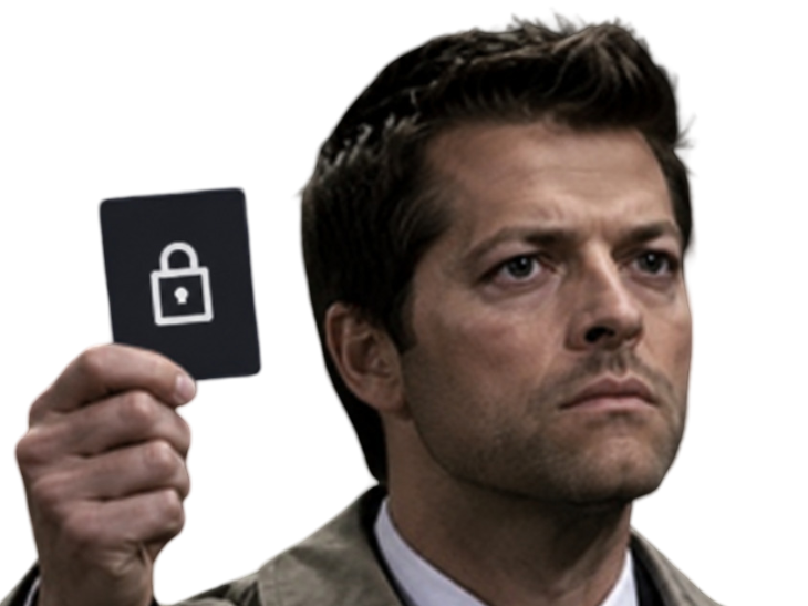 Sticker supernatural castiel lock par XDREAD