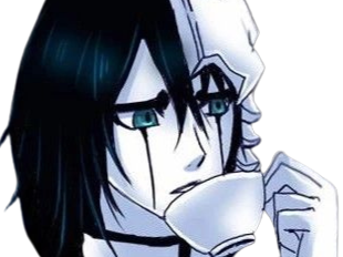 Sticker ulquiorra cifer bleach cheveux noir yeux vert arrancar masque fic bloop par Bl0op