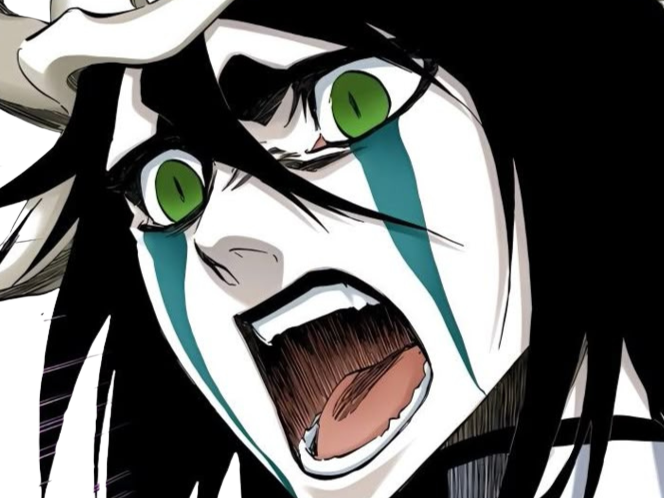 Sticker ulquiorra cifer bleach cheveux noir yeux vert arrancar masque fic bloop par Bl0op