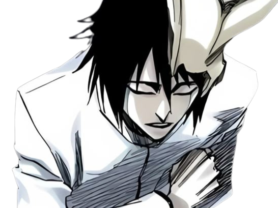 Sticker ulquiorra cifer bleach cheveux noir yeux vert arrancar masque fic bloop par Bl0op