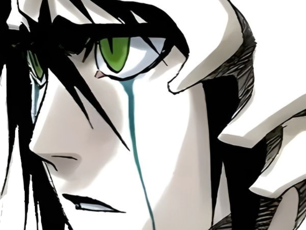 Sticker ulquiorra cifer bleach cheveux noir yeux vert arrancar masque fic bloop par Bl0op