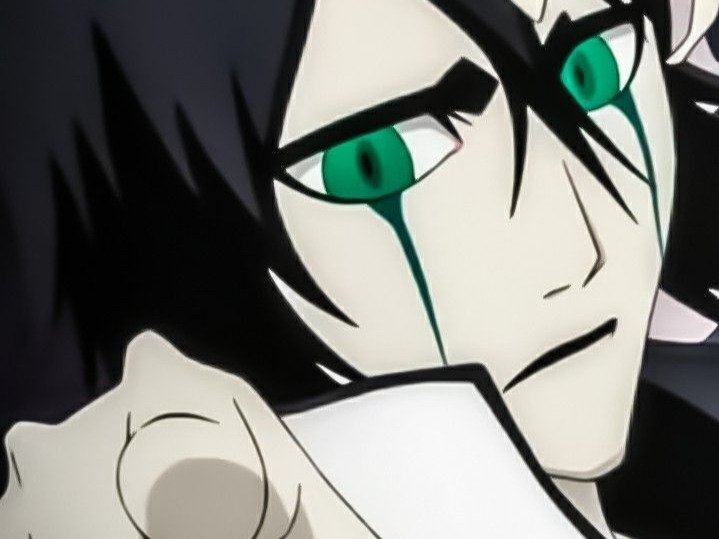 Sticker ulquiorra cifer bleach cheveux noir yeux vert arrancar masque fic bloop par Bl0op