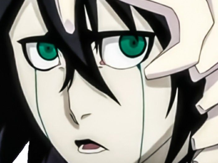 Sticker ulquiorra cifer bleach cheveux noir yeux vert arrancar masque fic bloop par Bl0op