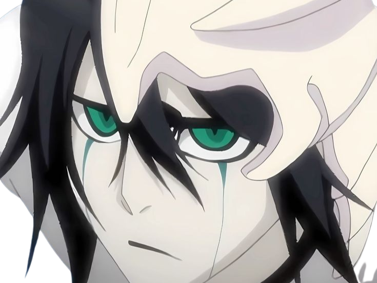 Sticker ulquiorra cifer bleach cheveux noir yeux vert arrancar masque fic bloop par Bl0op