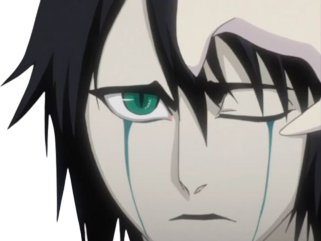 Sticker ulquiorra cifer bleach cheveux noir yeux vert arrancar masque fic bloop par Bl0op