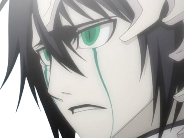 Sticker ulquiorra cifer bleach cheveux noir yeux vert arrancar masque fic bloop par Bl0op