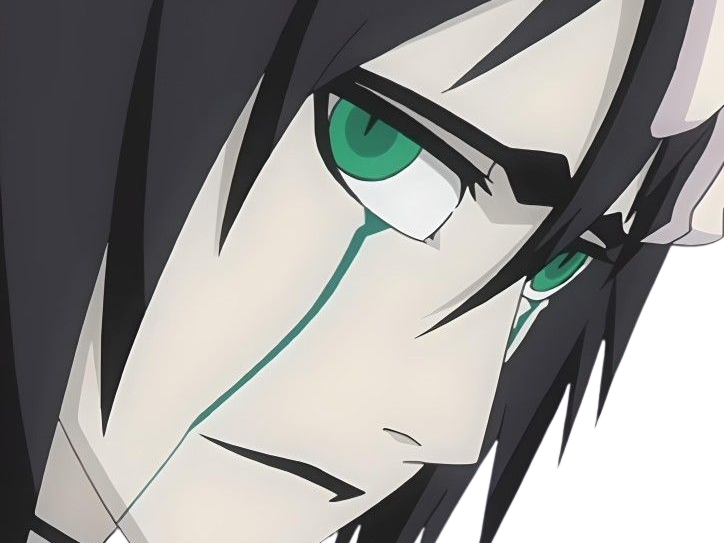Sticker ulquiorra cifer bleach cheveux noir yeux vert arrancar masque fic bloop par Bl0op