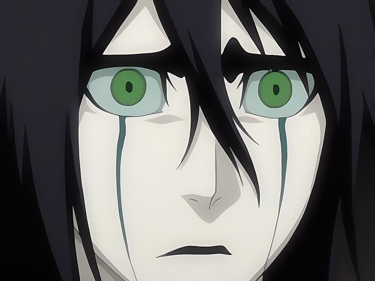 Sticker ulquiorra cifer bleach cheveux noir yeux vert arrancar masque fic bloop par Bl0op