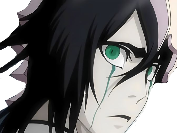 Sticker ulquiorra cifer bleach cheveux noir yeux vert arrancar masque fic bloop par Bl0op